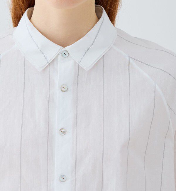 GALERIE VIE「コットン ラグランスリーブ ワイドシャツ」|シャツ・ブラウス|
