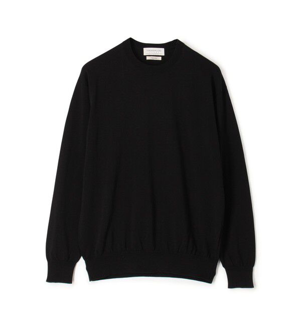 TOMORROWLAND MENS「TOMORROWLAND tricot ギザコットン クルーネックプルオーバーニット」|ニット・セーター|19 ブラック