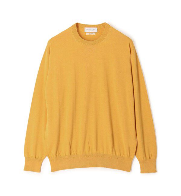 TOMORROWLAND MENS「TOMORROWLAND tricot ギザコットン クルーネックプルオーバーニット」|ニット・セーター|25 イエロー