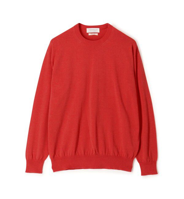 TOMORROWLAND MENS「TOMORROWLAND tricot ギザコットン クルーネックプルオーバーニット」|ニット・セーター|33 ピンク