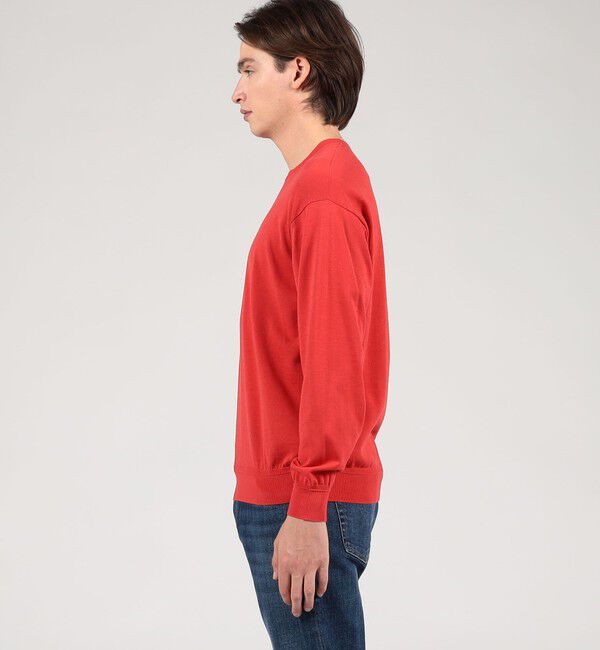 TOMORROWLAND MENS「TOMORROWLAND tricot ギザコットン クルーネックプルオーバーニット」|ニット・セーター|