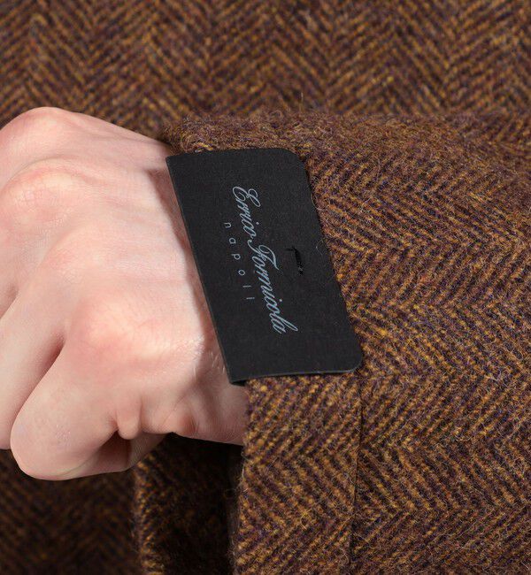 TOMORROWLAND BUYING WEAR「ERRICO FORMICOLA ウールナイロン バルカラー ベルテッドコート」|ステンカラーコート|