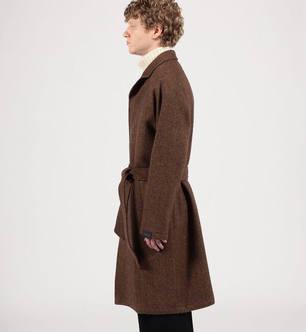 TOMORROWLAND BUYING WEAR「ERRICO FORMICOLA ウールナイロン バルカラー ベルテッドコート」|ステンカラーコート|