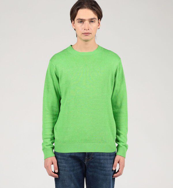 TOMORROWLAND MENS「TOMORROWLAND Tricot リネンクルーネック プルオーバーニット」|ニット・セーター|