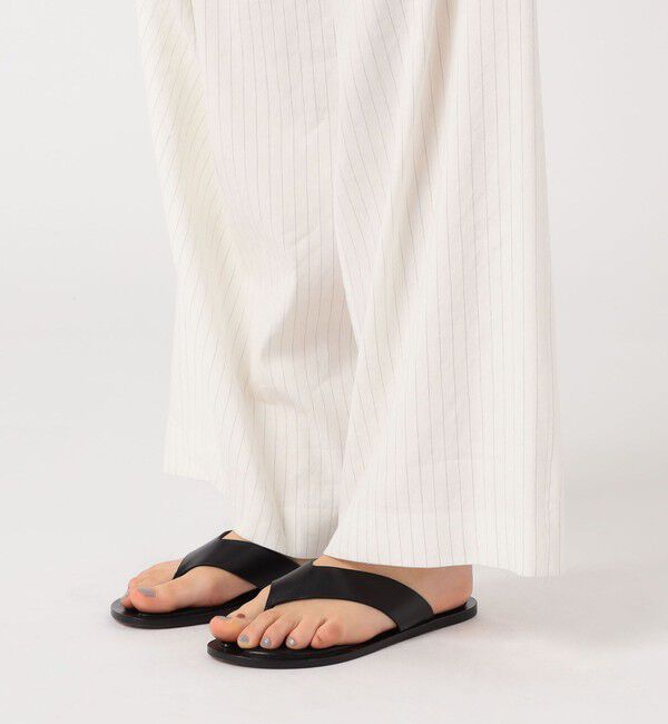 Edition「リネンストレッチ ラップスラックス」|スラックス|