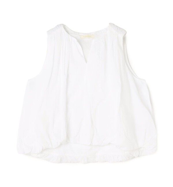 TOMORROWLAND BUYING WEAR「ne Quittez pas COTTON ORGANZA ノースリーブブラウス」|シャツ・ブラウス|11 ホワイト