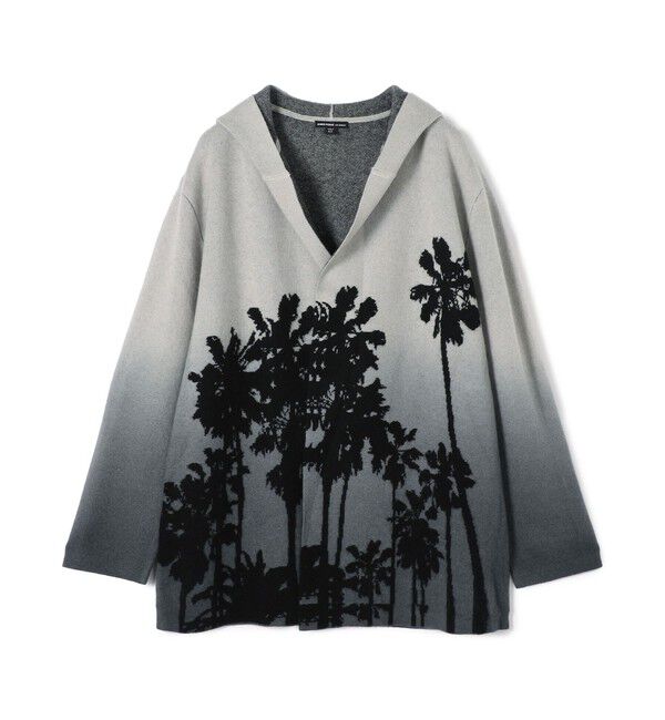 JAMES PERSE「オンブレパーム カシミア フーデッドカーディガン MCG2153」|カーディガン|19 ブラック