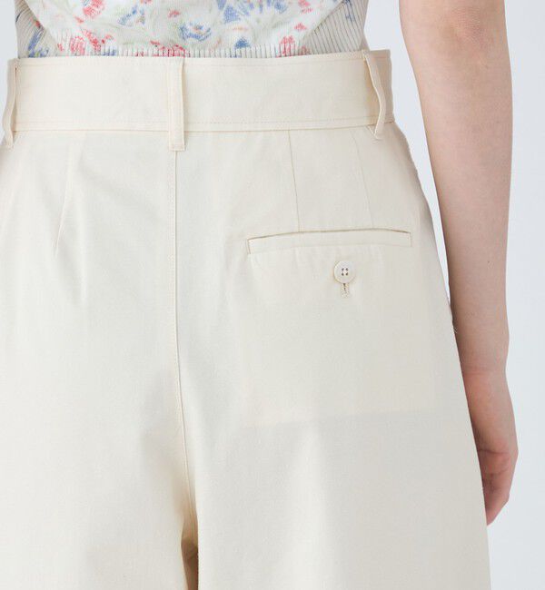 MACPHEE「シルクネップウェザー タックワイドパンツ」|その他|