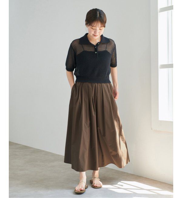 IENA「《一部カラー店舗限定》タイプライターフレアスカート」|スカート|