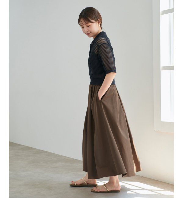 IENA「《一部カラー店舗限定》タイプライターフレアスカート」|スカート|