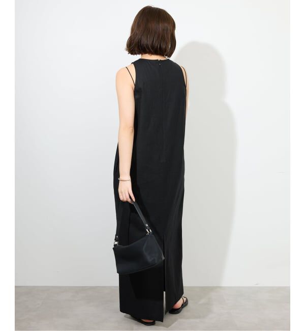 SLOBE IENA「《WEB限定/追加》リネンレーヨンノースリーブナローワンピース」|ワンピース|