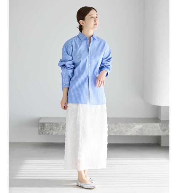 IENA「《予約》フラワージャガードタックスカート」|スカート|