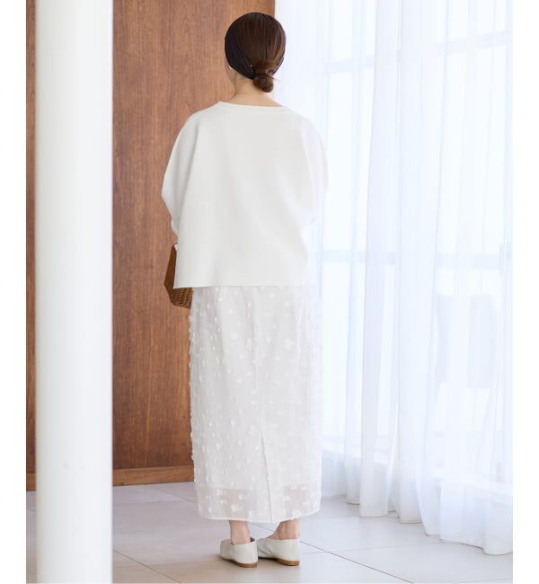 IENA「《予約》フラワージャガードタックスカート」|スカート|