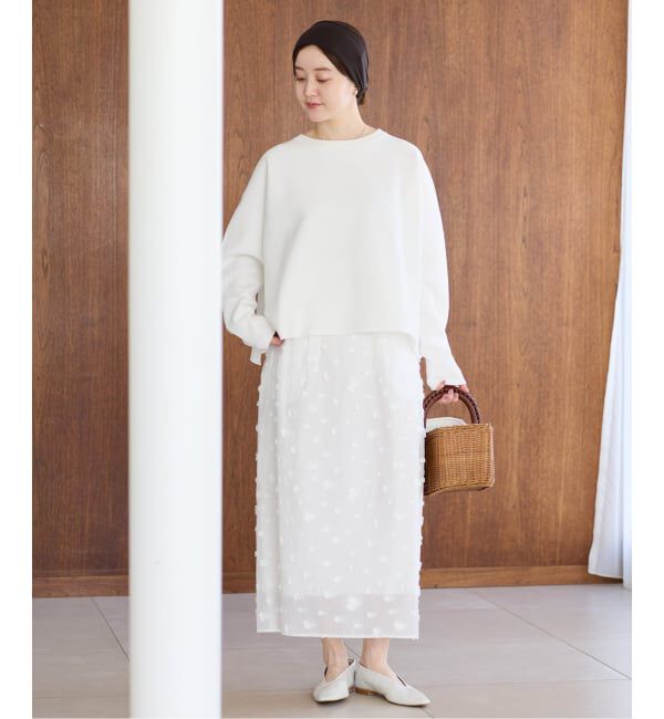 IENA「《予約》フラワージャガードタックスカート」|スカート|