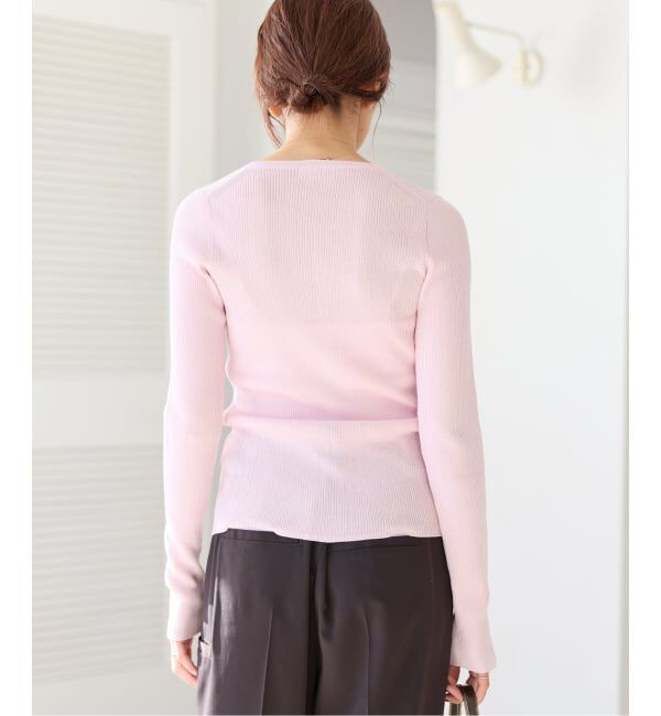 IENA「《予約》ハイゲージリブカーディガン」|カーディガン|