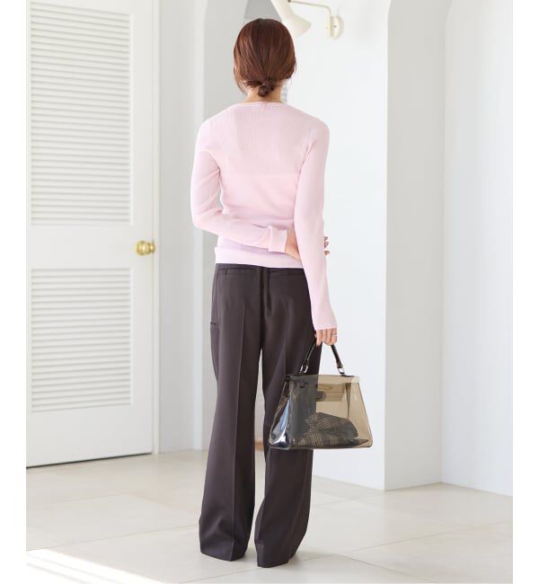 IENA「《予約》ハイゲージリブカーディガン」|カーディガン|