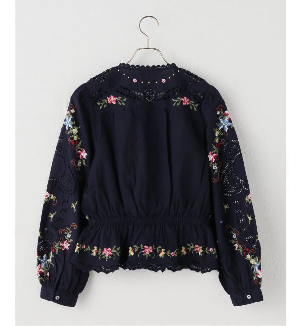 IENA LA BOUCLE「SEA NEW YORK/シー ニューヨーク EMBROIDERY TOP RS26-133」|シャツ・ブラウス|