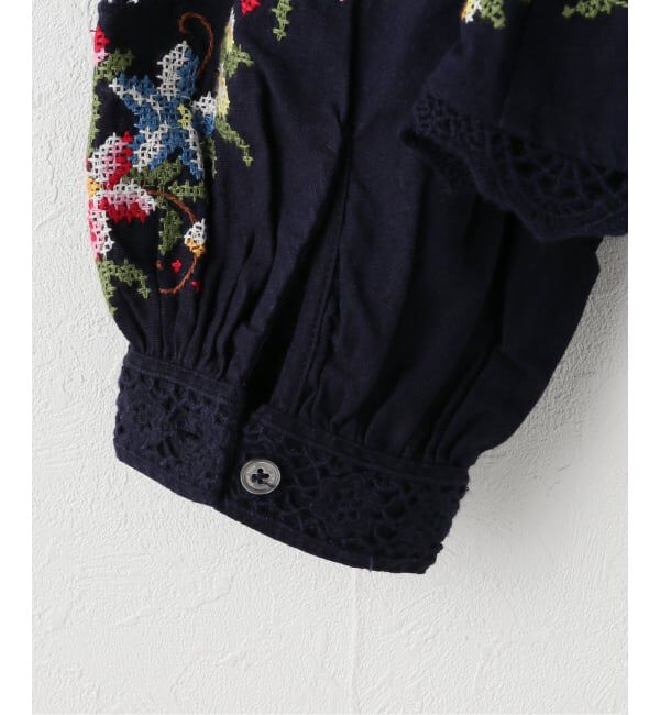 IENA LA BOUCLE「SEA NEW YORK/シー ニューヨーク EMBROIDERY TOP RS26-133」|シャツ・ブラウス|