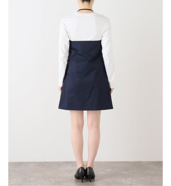 IENA LA BOUCLE「KAYLE/ケイル COTTON TWILL ZIPPED ショートドレス  K-2003A」|ワンピース|