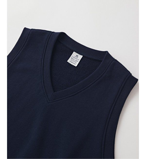 EDIFICE「【LOOPWHEELER for LOWERCASE】ライトツリウラケ Vネックベスト」|ベスト・ジレ|