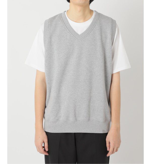 EDIFICE「【LOOPWHEELER for LOWERCASE】ライトツリウラケ Vネックベスト」|ベスト・ジレ|