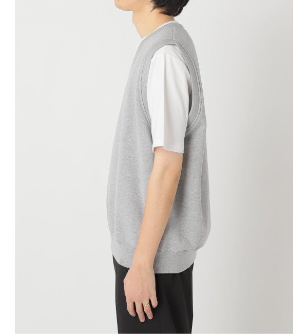 EDIFICE「【LOOPWHEELER for LOWERCASE】ライトツリウラケ Vネックベスト」|ベスト・ジレ|