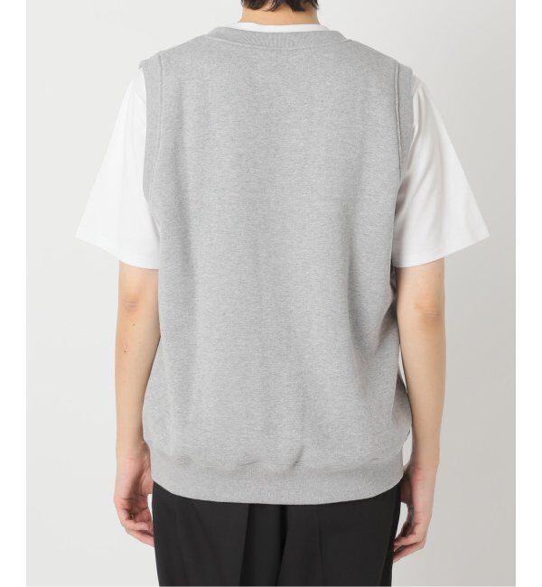 EDIFICE「【LOOPWHEELER for LOWERCASE】ライトツリウラケ Vネックベスト」|ベスト・ジレ|