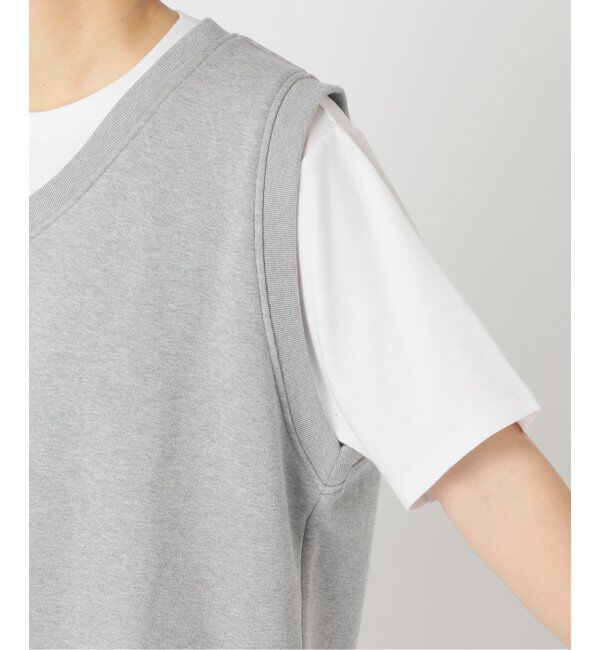 EDIFICE「【LOOPWHEELER for LOWERCASE】ライトツリウラケ Vネックベスト」|ベスト・ジレ|