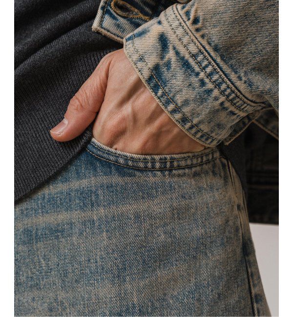 EDIFICE「Lee for BOUCLE 別注 カウボーイバギーパンツ フェード」|デニム|