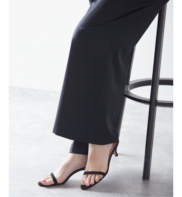 journal standard L'essage「【NEBULONI E. /ネブローニ】スエード1ストヒール：サンダル」|サンダル|ブラック