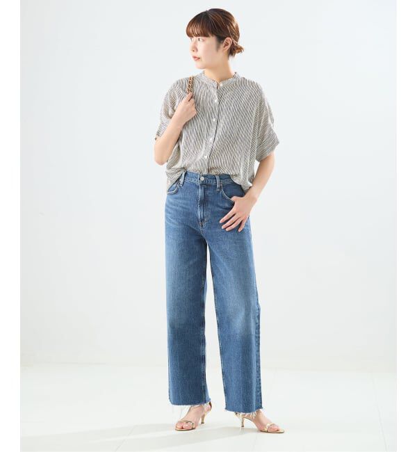 journal standard L'essage「《予約》【WEB限定カラーあり】DEVEAUX GOLDラメモノトーンシャツ」|シャツ・ブラウス|