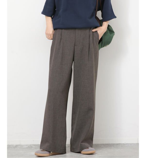 JOURNAL STANDARD relume「《予約》［26SS新作 / 防シワ］メランジドビータックパンツ」|スラックス|ブラウン