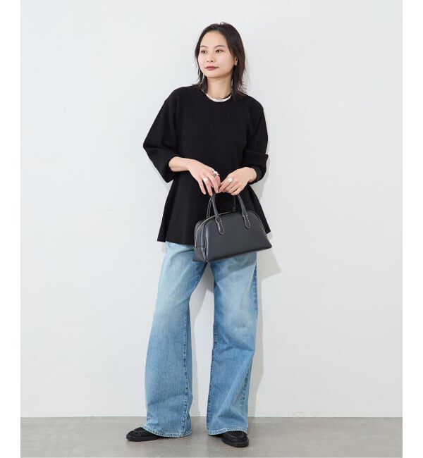 JOURNAL STANDARD「ウォッシャブルペプラムプルオーバー」|ニット・セーター|