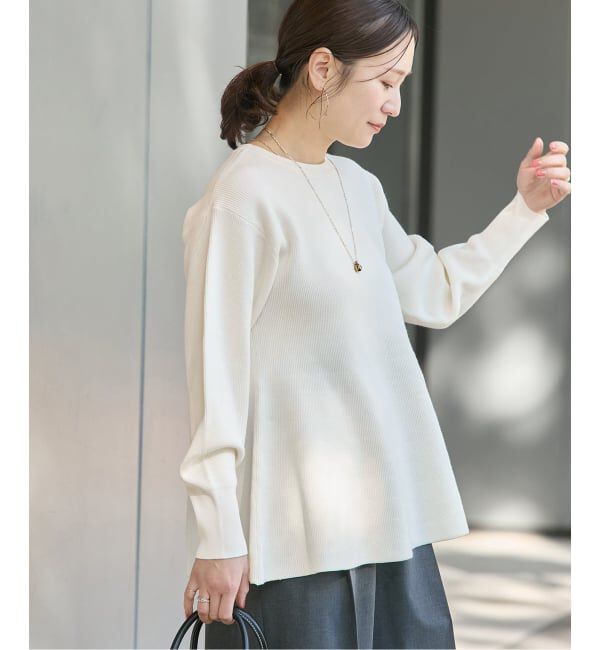 JOURNAL STANDARD「ウォッシャブルペプラムプルオーバー」|ニット・セーター|