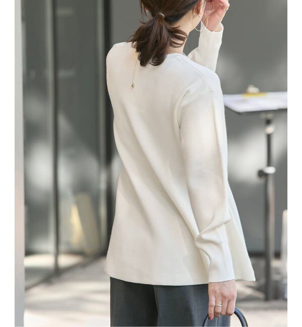 JOURNAL STANDARD「ウォッシャブルペプラムプルオーバー」|ニット・セーター|