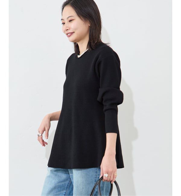 JOURNAL STANDARD「ウォッシャブルペプラムプルオーバー」|ニット・セーター|