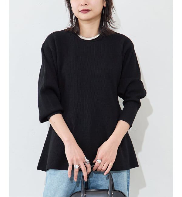 JOURNAL STANDARD「ウォッシャブルペプラムプルオーバー」|ニット・セーター|