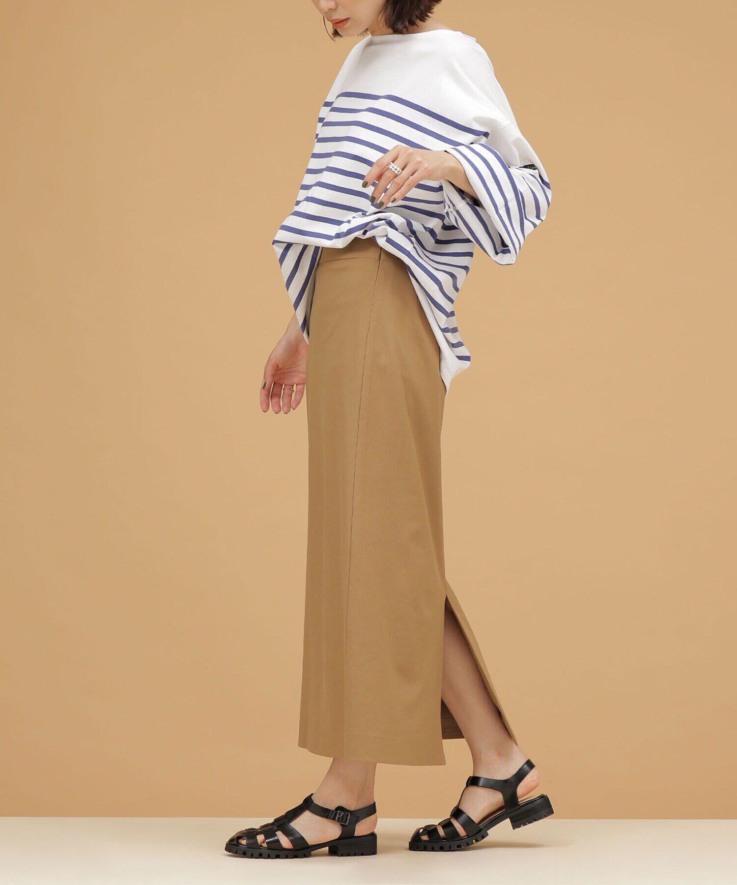 nano･universe「LB.03/ペンシルロングスカート」|スカート|