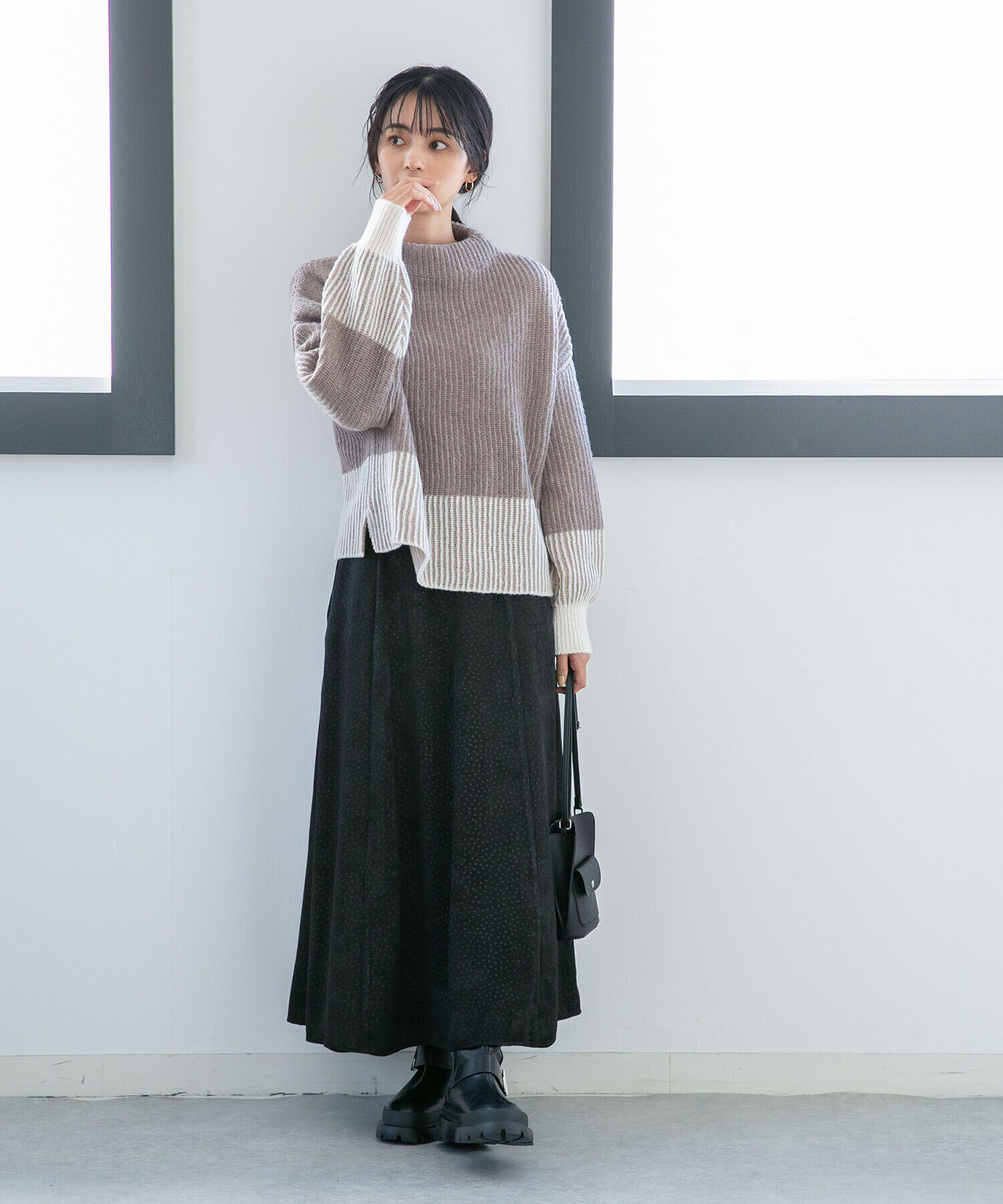 nano･universe「LB.04/ドットフレアスカート」|フレア|