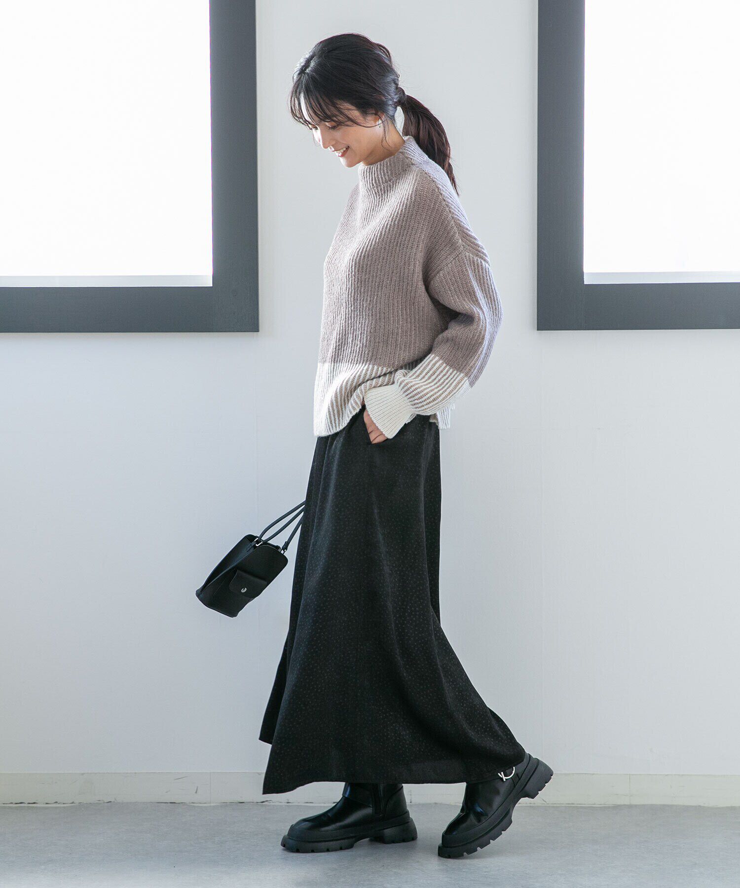 nano･universe「LB.04/ドットフレアスカート」|フレア|