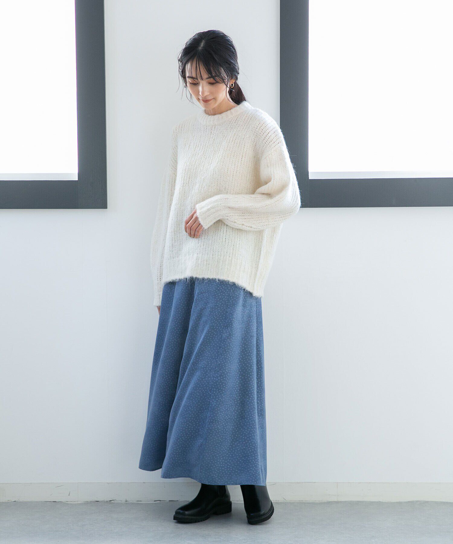 nano･universe「LB.04/ドットフレアスカート」|フレア|