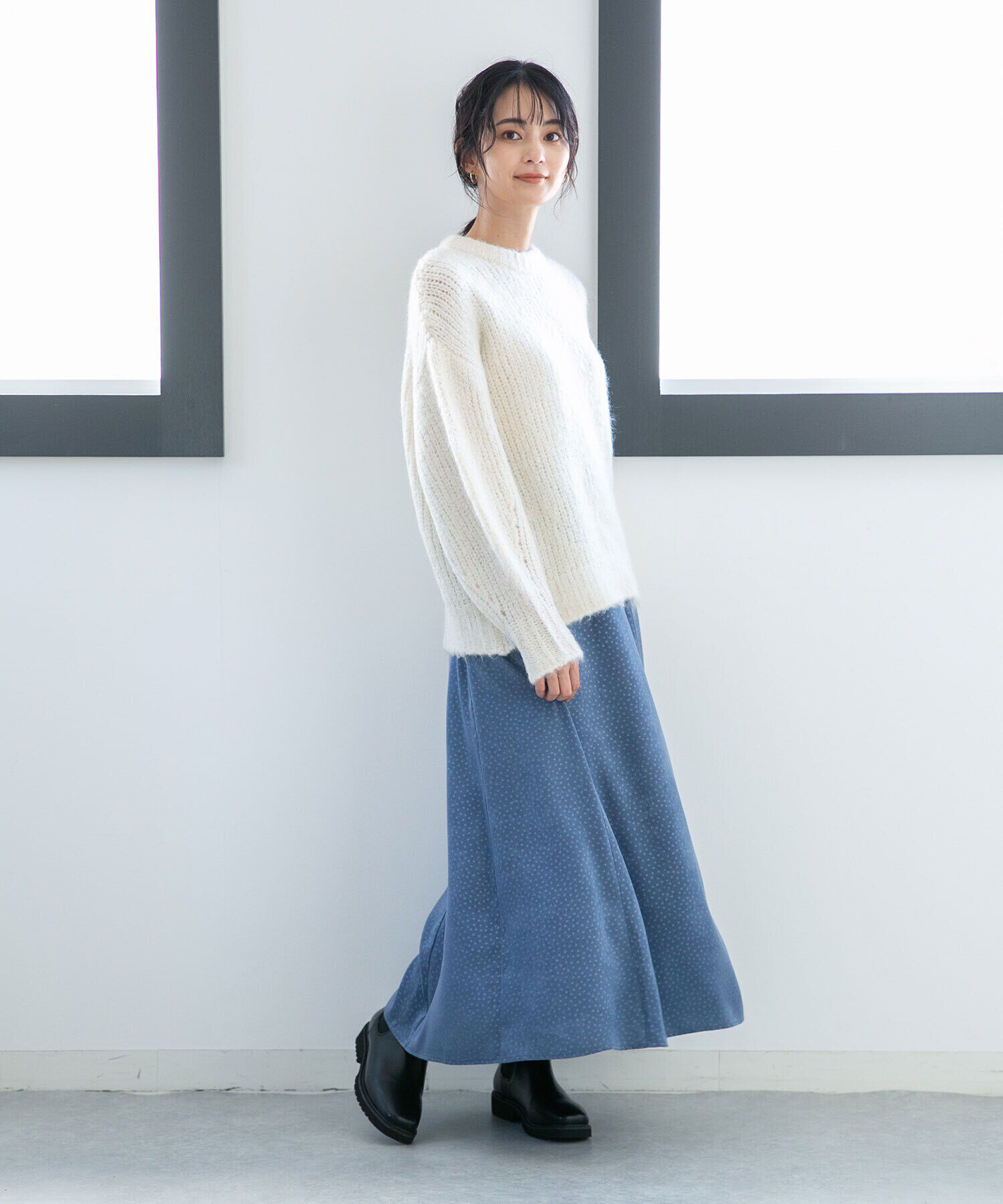 nano･universe「LB.04/ドットフレアスカート」|フレア|
