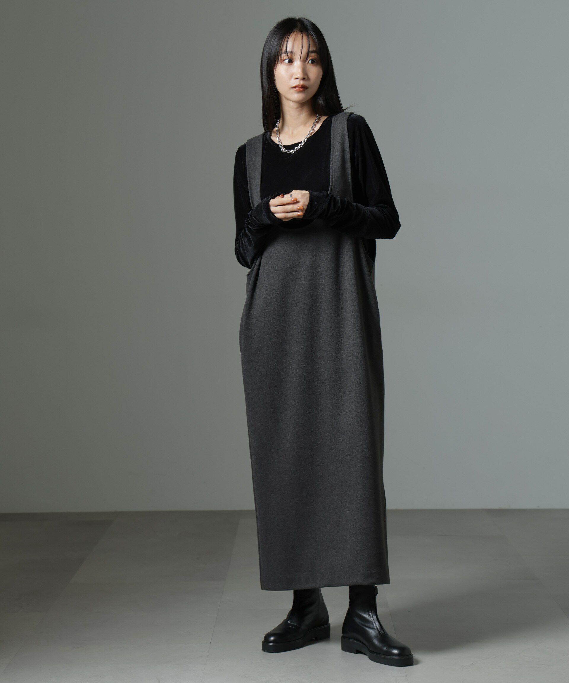 nano･universe「シアーベロアロングTシャツ」|Tシャツ・カットソー|