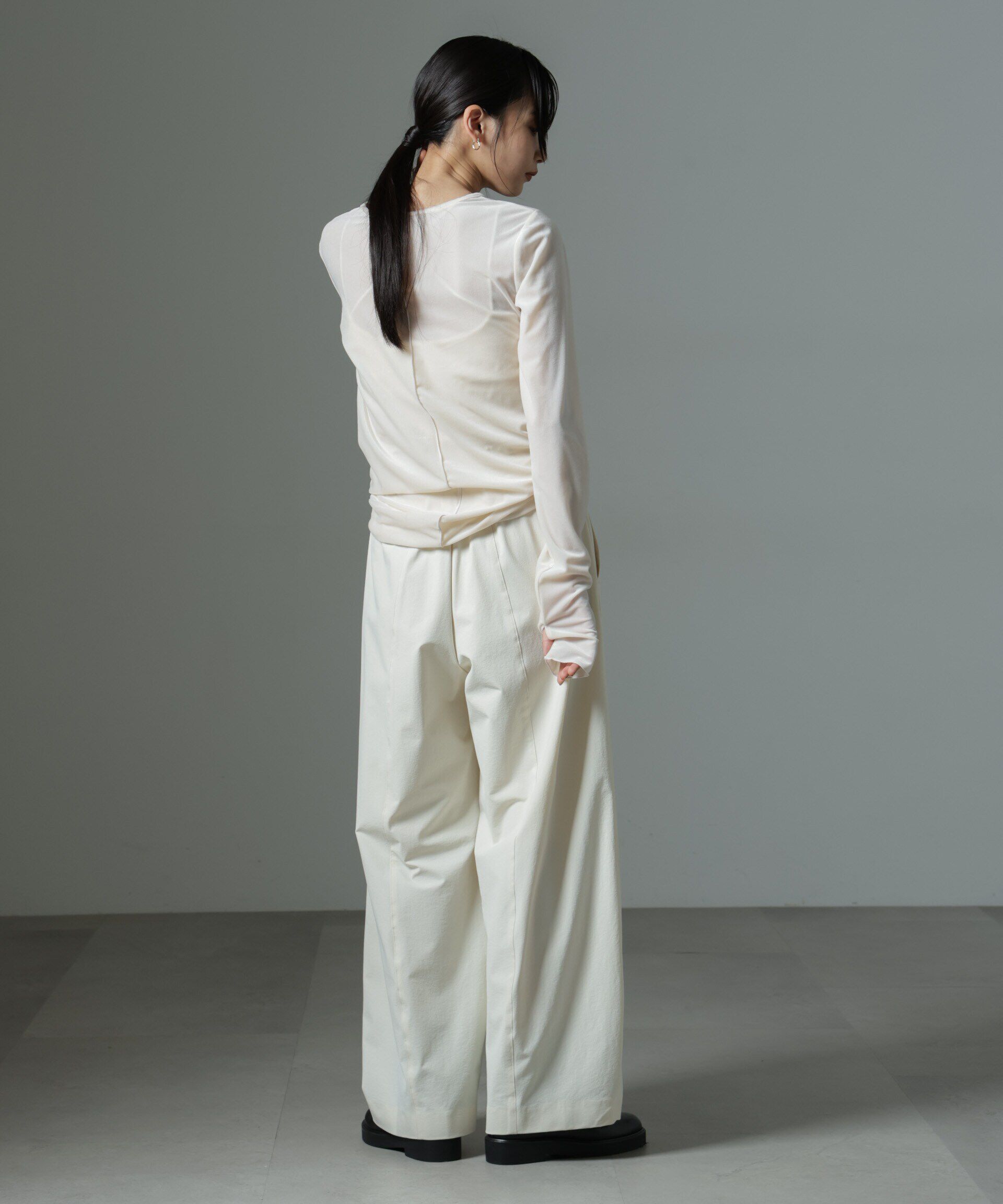 nano･universe「シアーベロアロングTシャツ」|Tシャツ・カットソー|