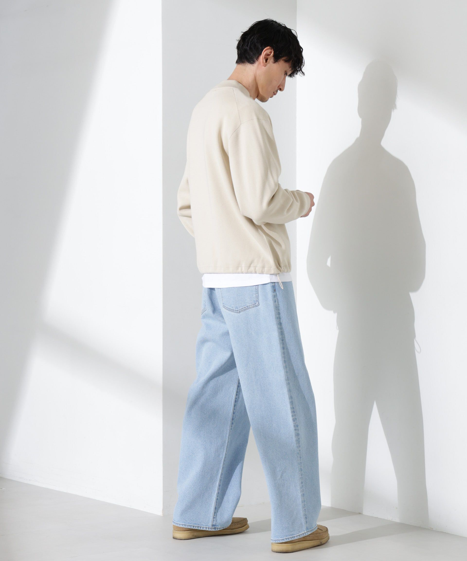 nano･universe「14ゲージミラノリブブルゾン （手洗い可能）」|ニット・セーター|