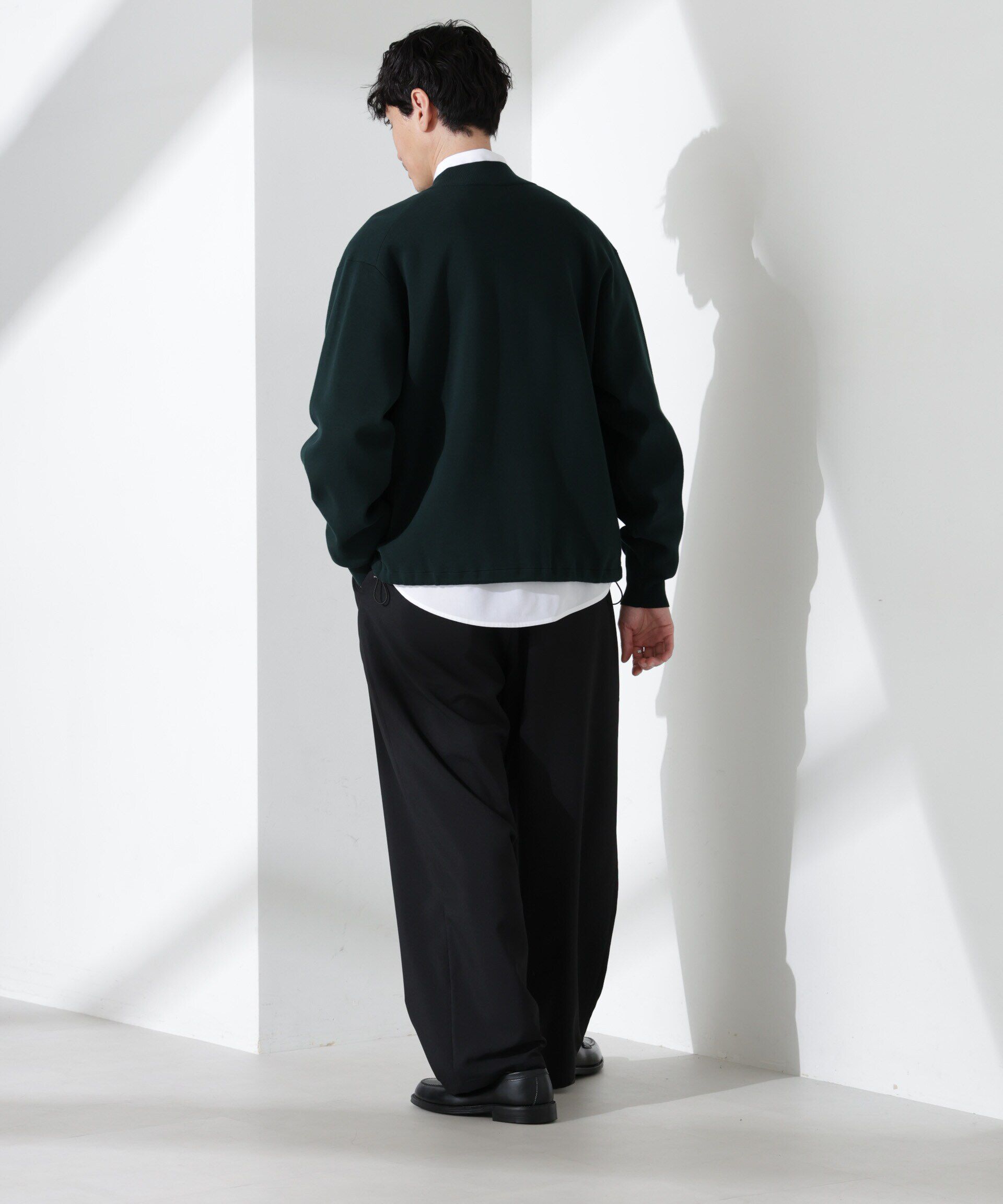 nano･universe「14ゲージミラノリブブルゾン （手洗い可能）」|ニット・セーター|