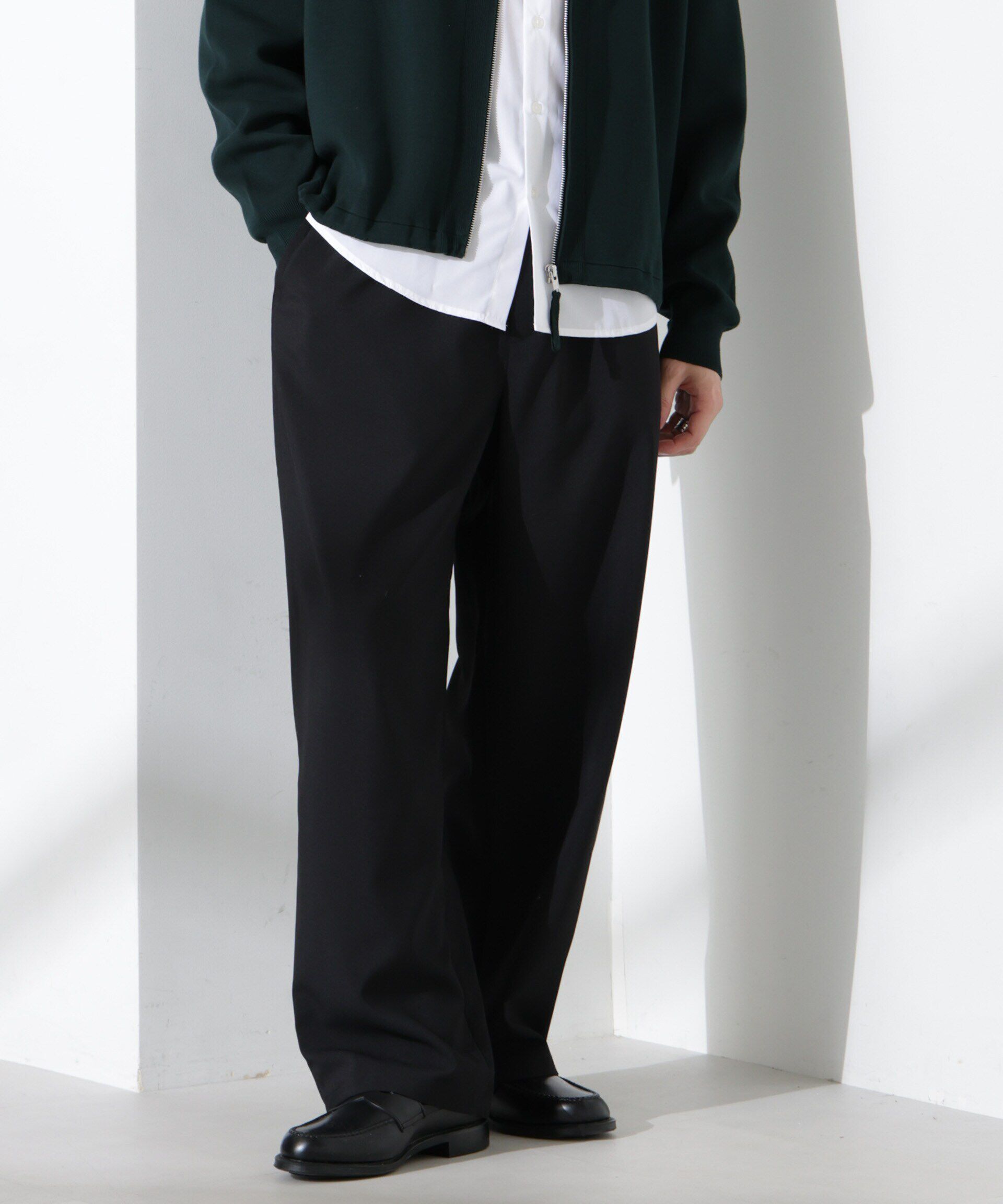 nano･universe「「大人のワイドパンツ」ハイツイストワイドスラックス」|チノ|