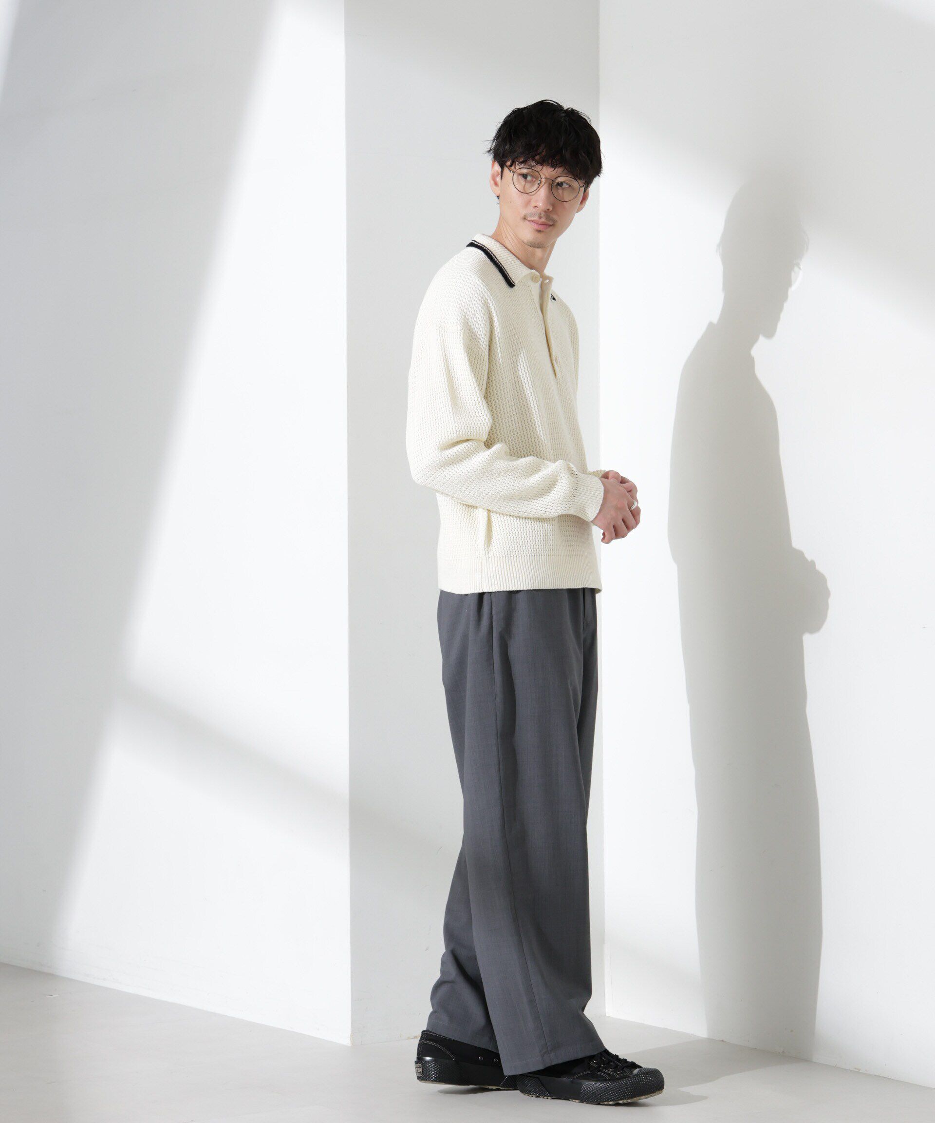 nano･universe「「大人のワイドパンツ」ハイツイストワイドスラックス」|チノ|