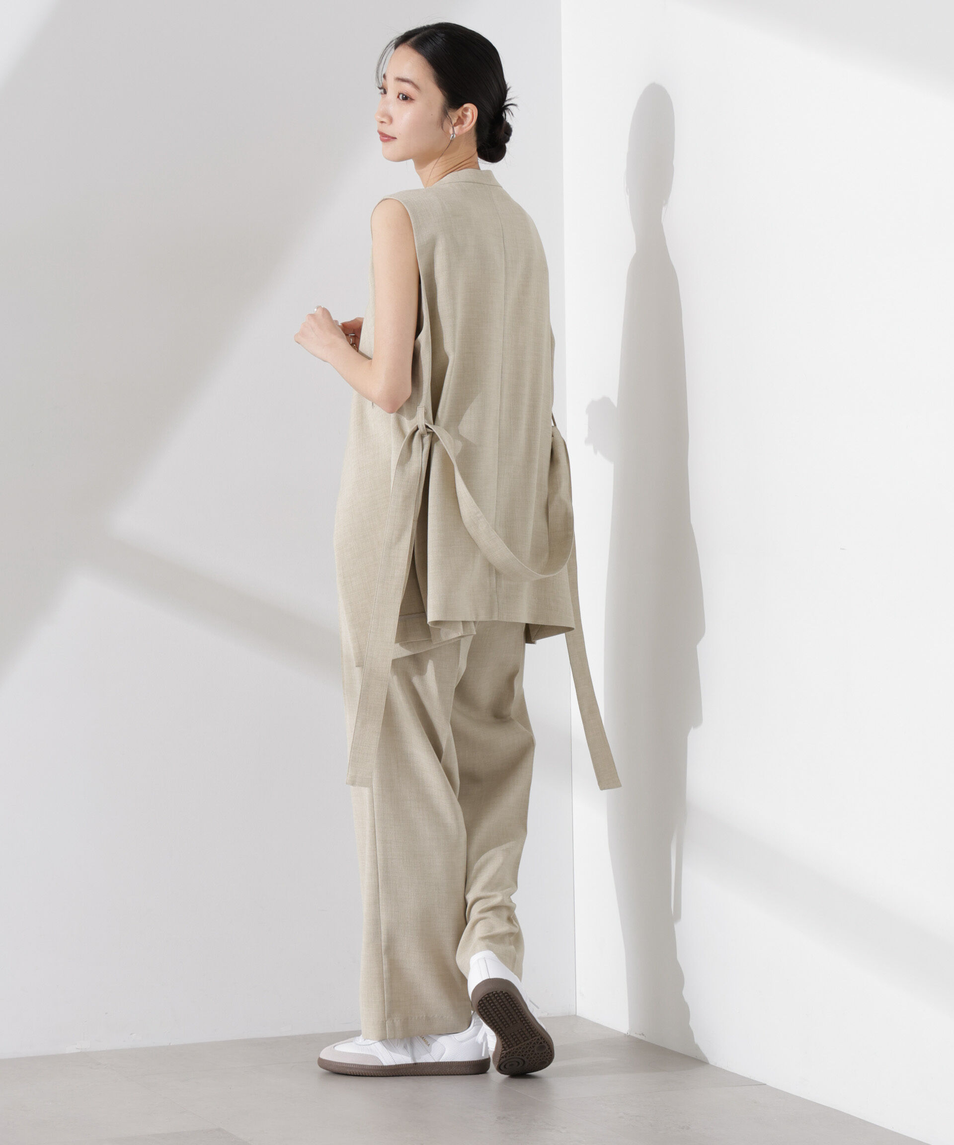 nano･universe「多機能素材ジレ(セットアップ可)」|テーラードジャケット|