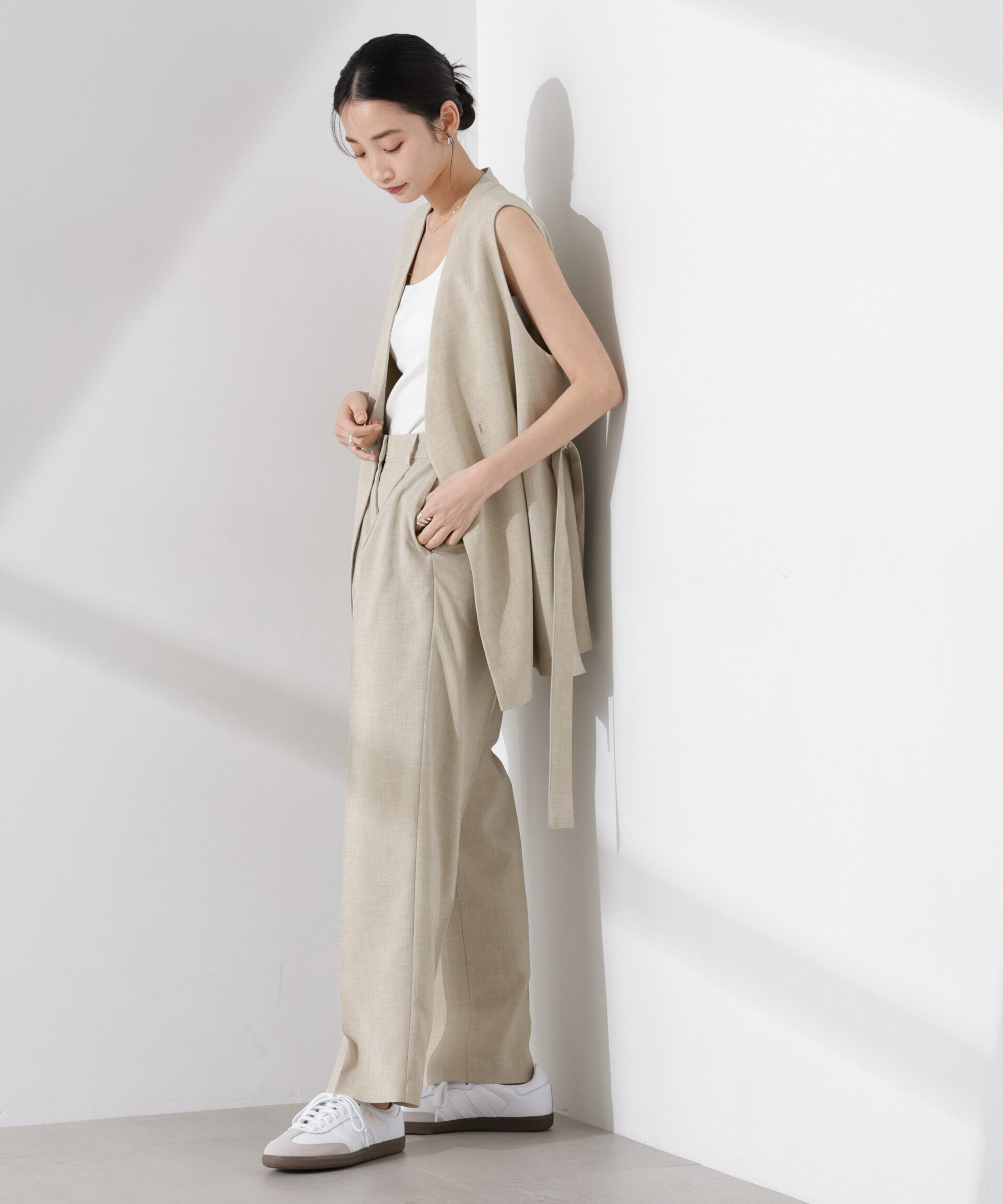 nano･universe「多機能素材ジレ(セットアップ可)」|テーラードジャケット|